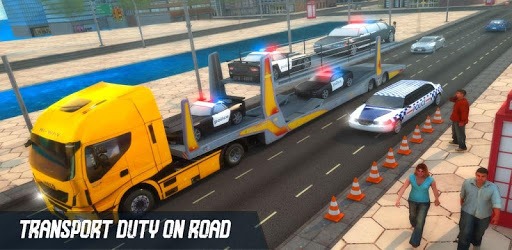 US Police Multi Level Car Transporter Truck 2020 PC screenshot