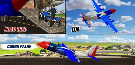 US Police Plane Transporter: ATV Quad Bikes 2018 PC screenshot