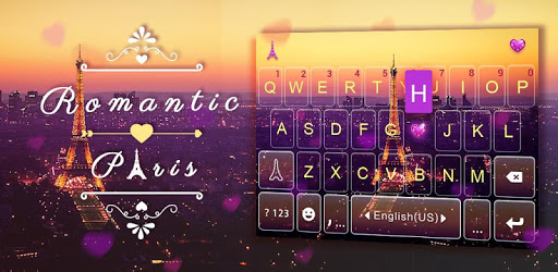 Romantic Paris Kika Keyboard PC screenshot
