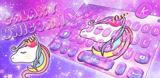Adorable Galaxy Unicorn Keyboard Theme PC screenshot