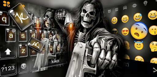 Badace Skull Guns Keyboard - cool gun theme PC screenshot