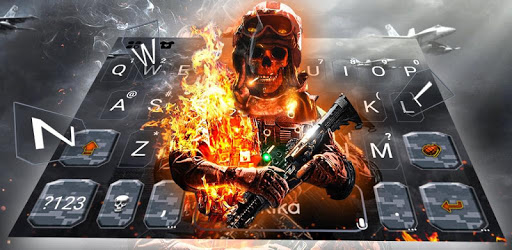 Battle Skull Keyboard Theme PC screenshot