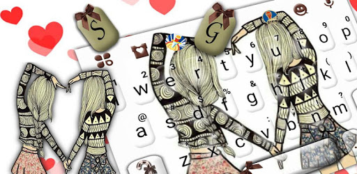 Best Friend Heart Keyboard Theme PC screenshot