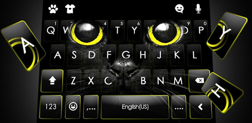 Black Cat Keyboard Theme PC screenshot