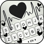 Black Heartbeat Keyboard Theme icon