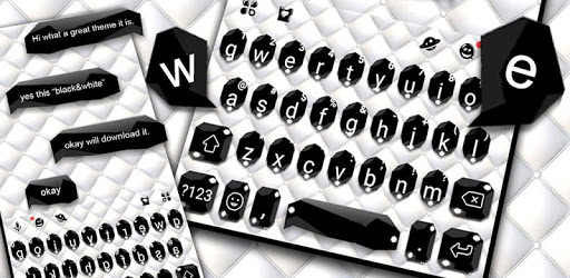 Black White Business Keyboard Theme PC screenshot