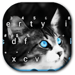 Blue Eye Kitty Cat Keyboard Theme icon