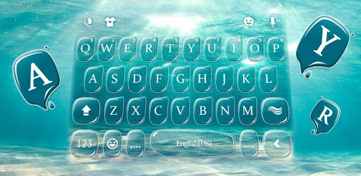 Blue Sunshine Water Keyboard Theme PC screenshot