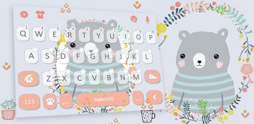 Cartoon Bear Keyboard Theme PC screenshot Cartoon Bear Keyboard Theme PC screenshot