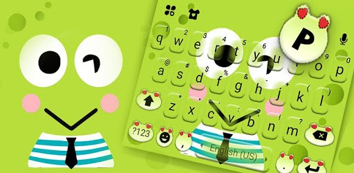 Cartoon Green Frog Keyboard Theme PC screenshot