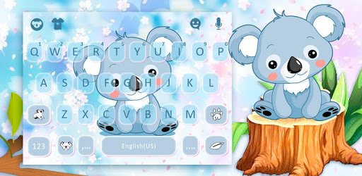 Cartoon Koala Keyboard Theme PC screenshot