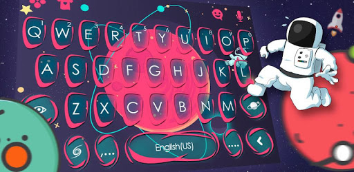 Cartoon Space Astro Keyboard Theme PC screenshot Cartoon Space Astro Keyboard Theme PC screenshot