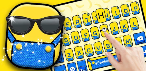 Cartoon Yellow Me Keyboard Theme PC screenshot