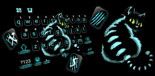 Cheshire Night Cat Keyboard Theme PC screenshot