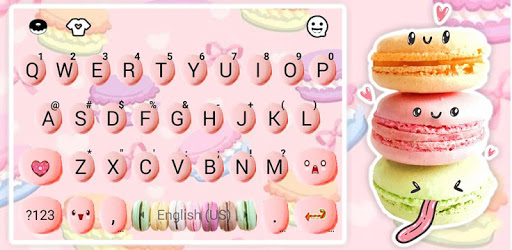 Colorful Sugar Macaroons Keyboard Theme PC screenshot
