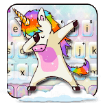 Colorful Swag Unicorn Keyboard Theme icon