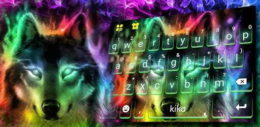 Colorful Wolf Keyboard Theme PC screenshot Colorful Wolf Keyboard Theme PC screenshot