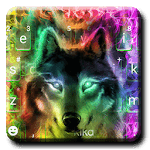 Colorful Wolf Keyboard Theme icon