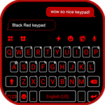 Cool Black Red Keyboard Theme for PC