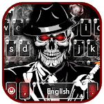 Cool Smoke Skull Keyboard Theme icon