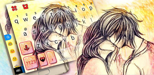 Couple Kiss Keyboard Theme PC screenshot