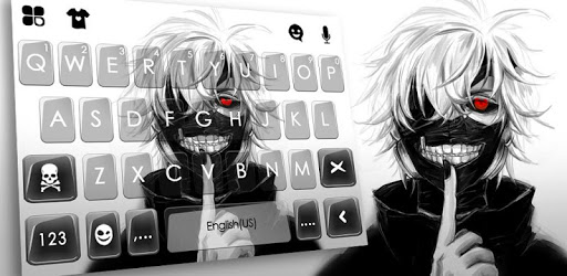 Creepy Mask Man Keyboard Theme PC screenshot