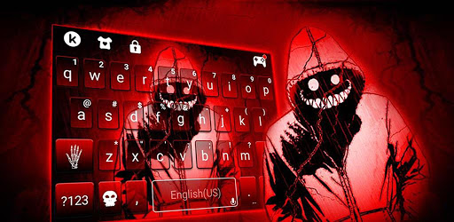 Creepy Red Smile Keyboard Theme PC screenshot Creepy Red Smile Keyboard Theme PC screenshot