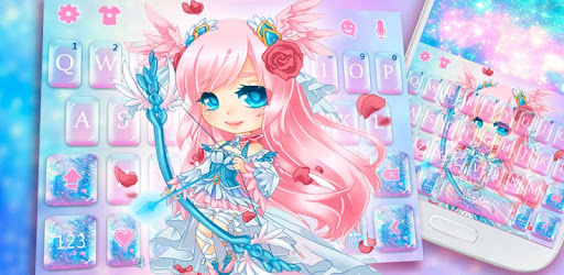 Cupid Pretty Girl Keyboard Theme PC screenshot