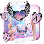 Cute Galaxy Wings Keyboard Theme icon