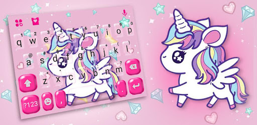 Cute Pink Unicorn Keyboard Theme PC screenshot Cute Pink Unicorn Keyboard Theme PC screenshot