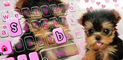 Cute Tongue Cup Puppy Keyboard Theme PC screenshot