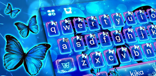 Delicate Neon Butterfly Keyboard Theme PC screenshot Delicate Neon Butterfly Keyboard Theme PC screenshot