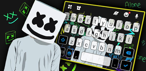 Dj Music Doodle Keyboard Theme PC screenshot