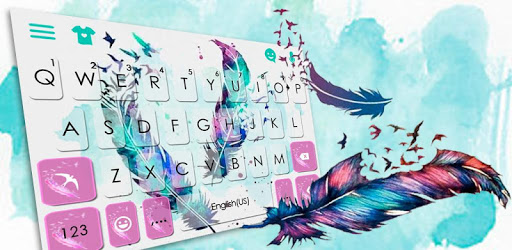 Dreamy Feathers Keyboard Theme PC screenshot Dreamy Feathers Keyboard Theme PC screenshot