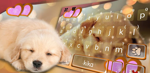 Dynamic Sleeping Puppy Keyboard Theme PC screenshot