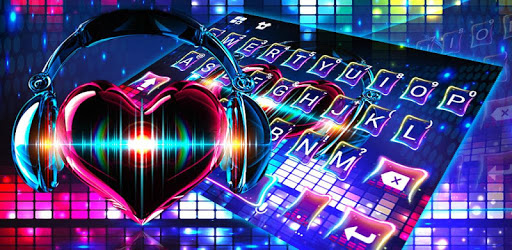 Electrical Neon Music Keyboard Theme PC screenshot