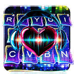 Electrical Neon Music Keyboard Theme icon