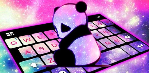 Galaxy Baby Panda Keyboard Theme PC screenshot