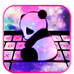 Galaxy Baby Panda Keyboard Theme for PC