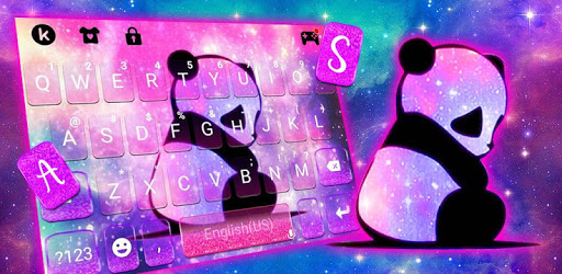 Galaxy Baby Panda2 Keyboard Theme PC screenshot