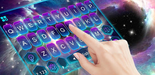 Galaxy Black Hole Keyboard Theme PC screenshot