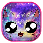 Galaxy Cute Smile Cat Keyboard Theme icon