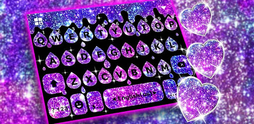 Galaxy Drop Heart Keyboard Theme PC screenshot