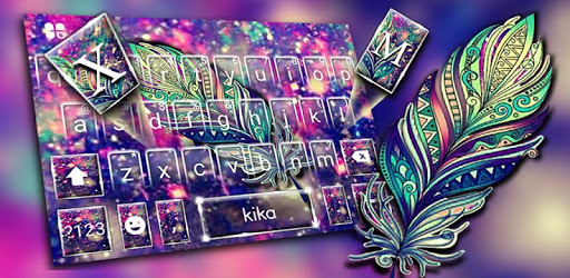 Galaxy Feather Keyboard Theme PC screenshot