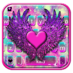 Galaxy Heart Wings Keyboard Theme icon