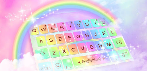Galaxy Rainbow Keyboard Theme PC screenshot