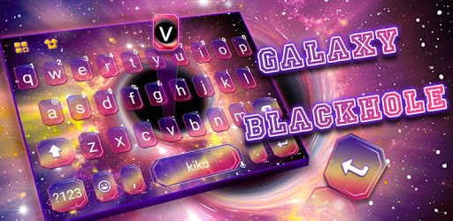 Galaxy Stellar Blackhole Keyboard Theme PC screenshot