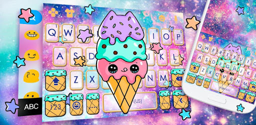 Galaxy Tasty Ice Cream Keyboard Theme PC screenshot Galaxy Tasty Ice Cream Keyboard Theme PC screenshot