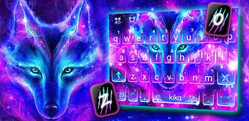 Galaxy Wild Wolf Keyboard Theme PC screenshot Galaxy Wild Wolf Keyboard Theme PC screenshot