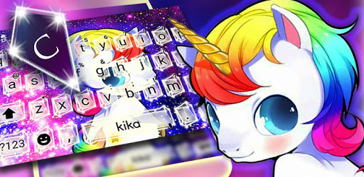 Kawaii Unicorn Keyboard Theme PC screenshot